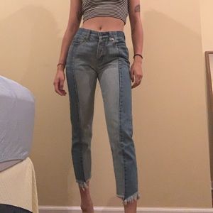 American Eagle Vintage Split Tone Jeans